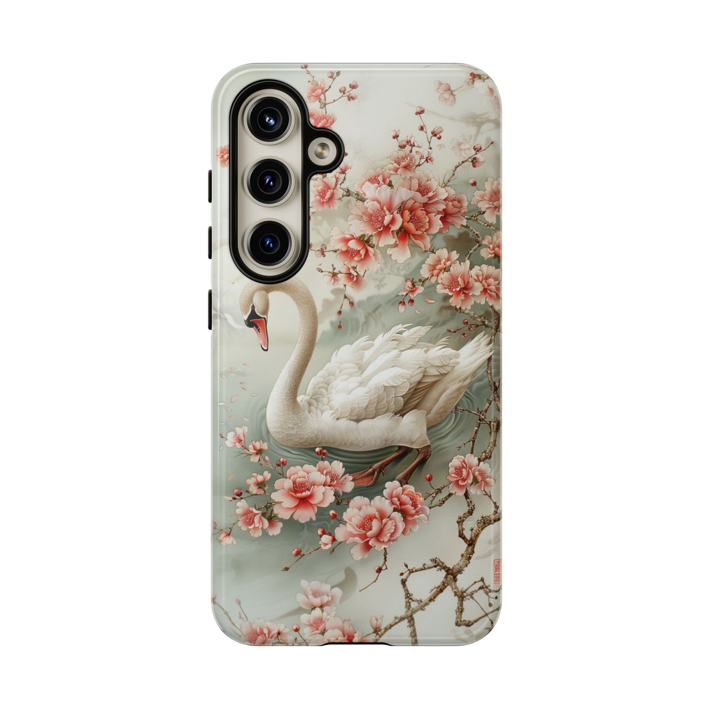 Floral Swan Phone Case β Bird Phone Case, Elegant & Protective for iPhone, Samsung & Google Pixel