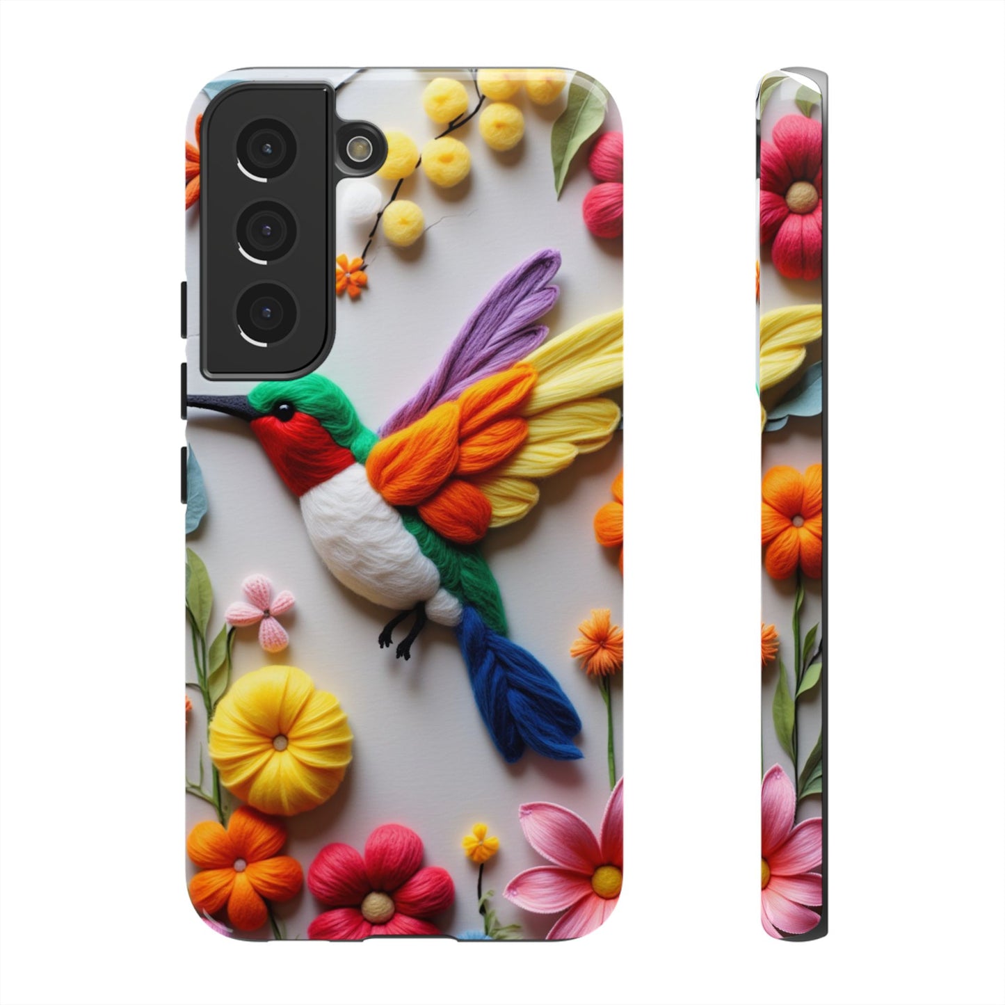 Elegant Hummingbird with Floral Mosaic Design | Nature's Artistic Vibes | iPhone 16 Pro