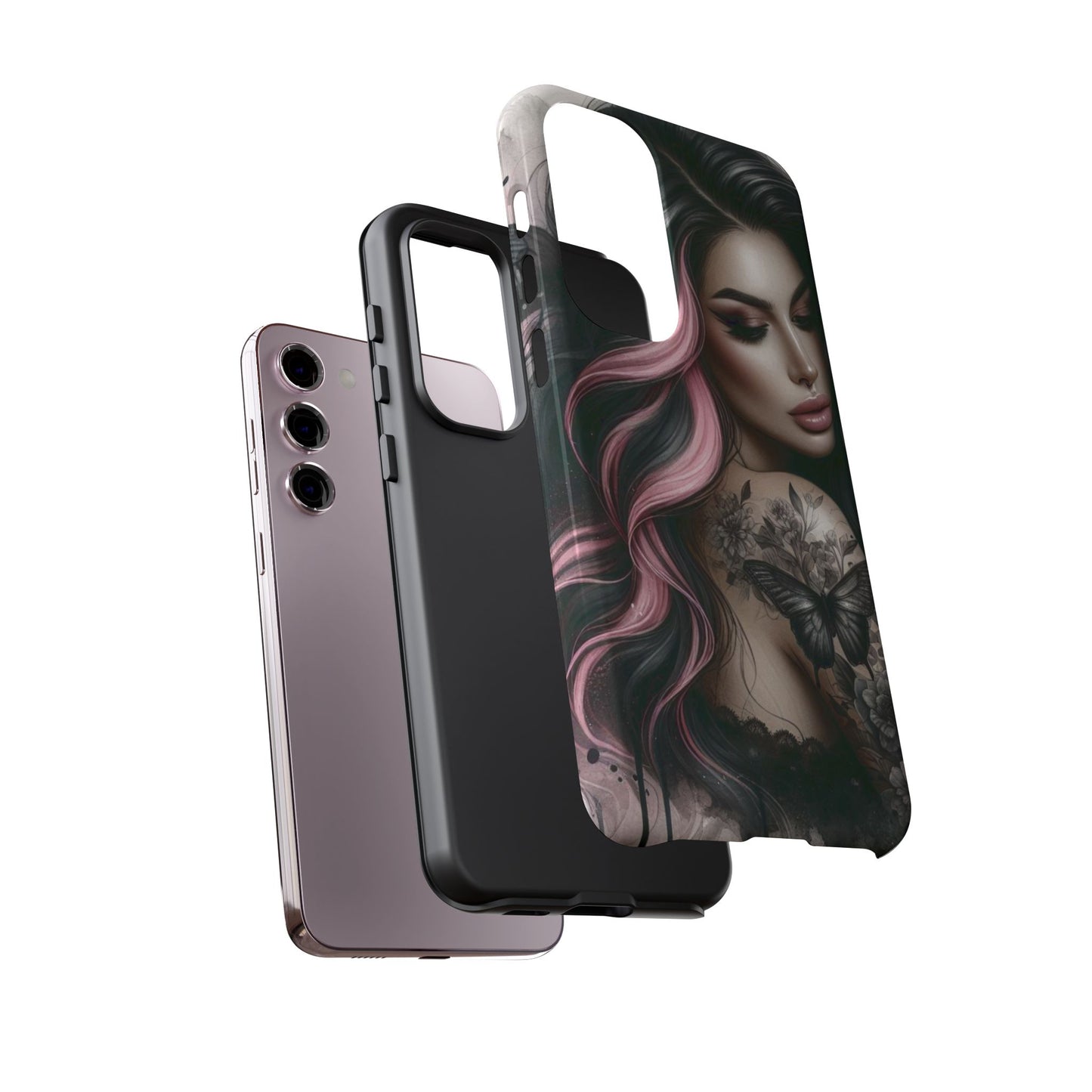 Butterfly Noir – Gothic Beauty & Inked Elegance Mobile Cover