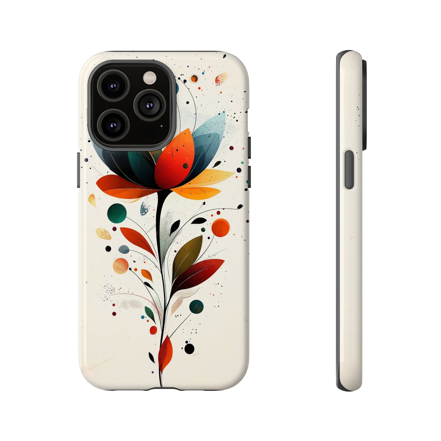 Celestial Petals – Abstract Floral Burst Phone Case for iPhone, Pixel & Samsung
