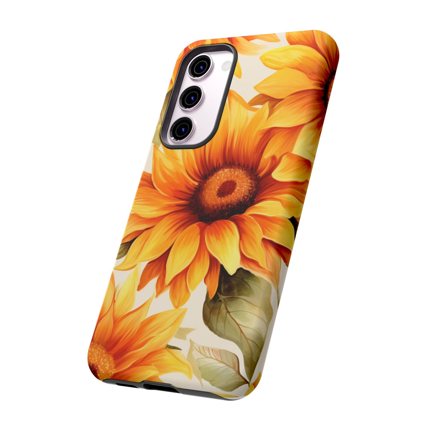 Golden Sunflower Glow Mobile Case – Radiant & Elegant