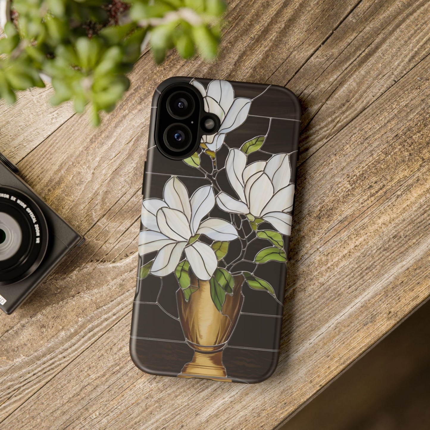 Stained Glass Floral Phone Case