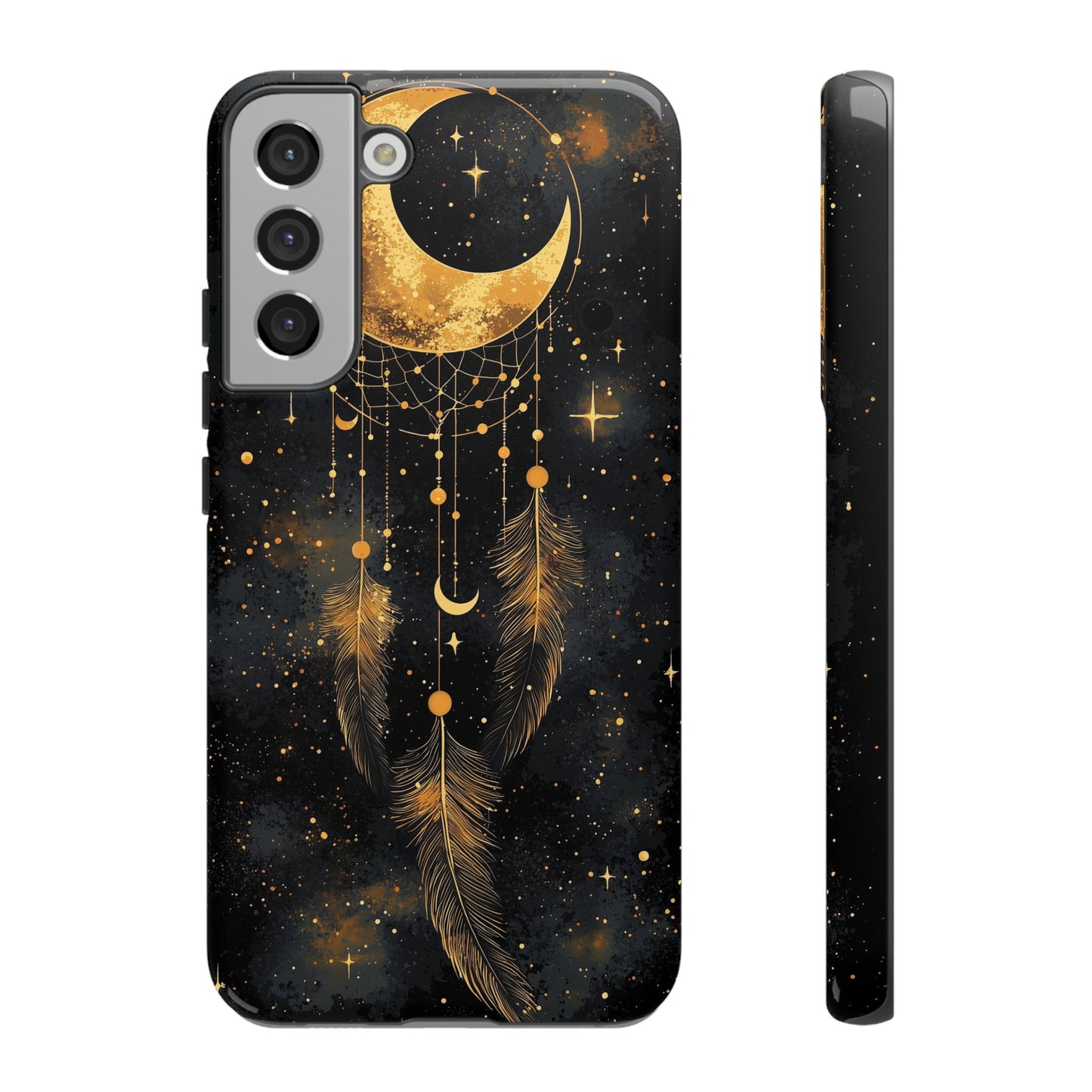 Golden Moon Boho Dreamcatcher Phone Case for iPhone, Pixel & Samsung