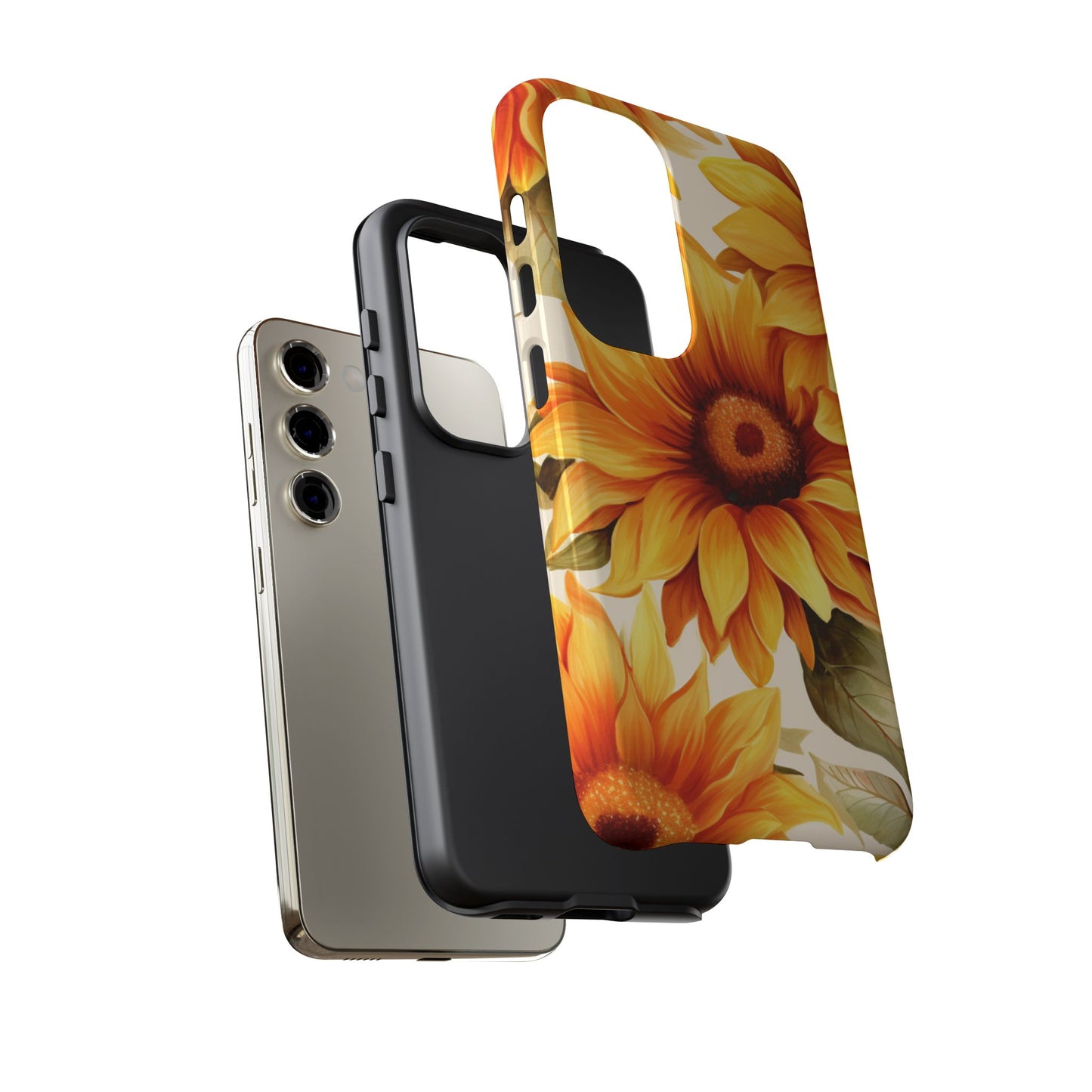 Golden Sunflower Glow Mobile Case – Radiant & Elegant