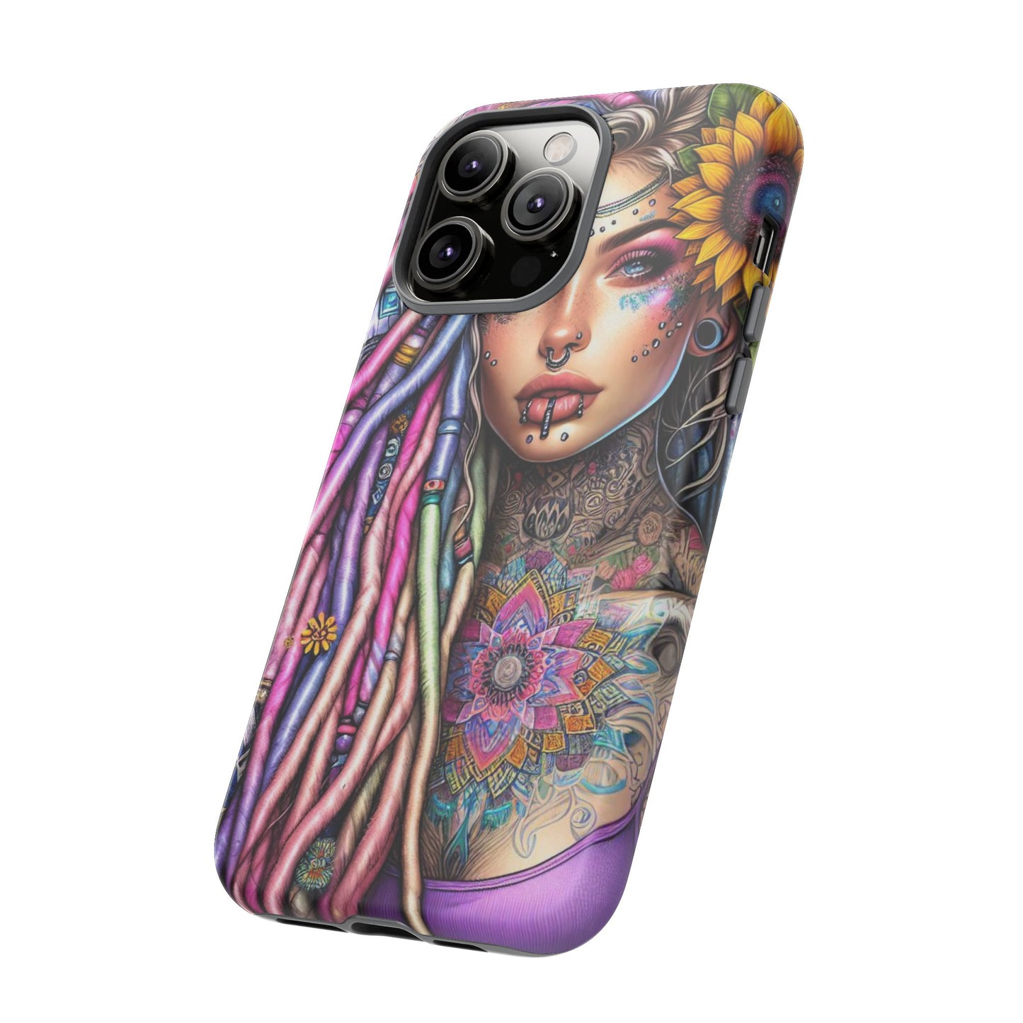 Boho Mandala Goddess – Ethereal Tattoo Art Mobile Cover