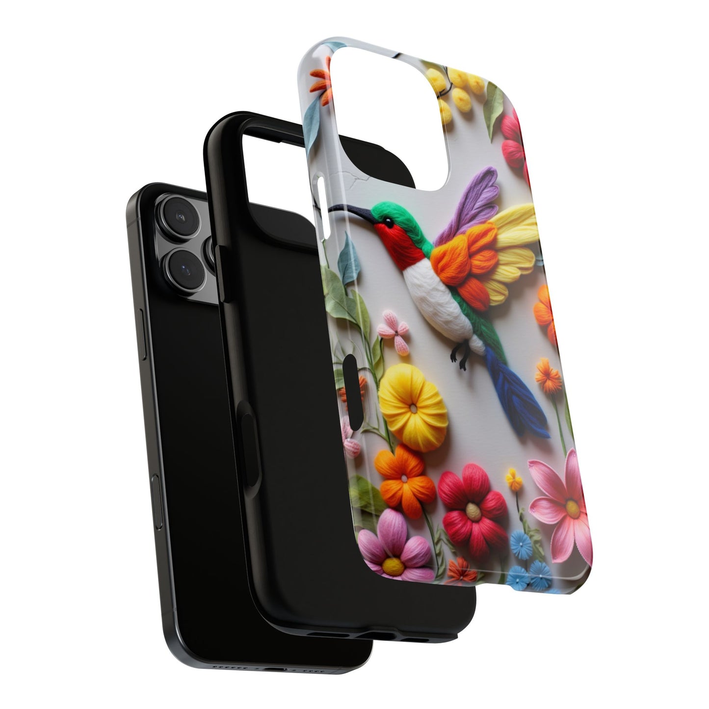 Elegant Hummingbird with Floral Mosaic Design | Nature's Artistic Vibes | Pixel 8 pro
