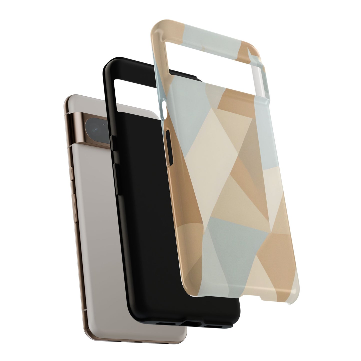 Neutral Geometrical Triangular Abstract Pattern