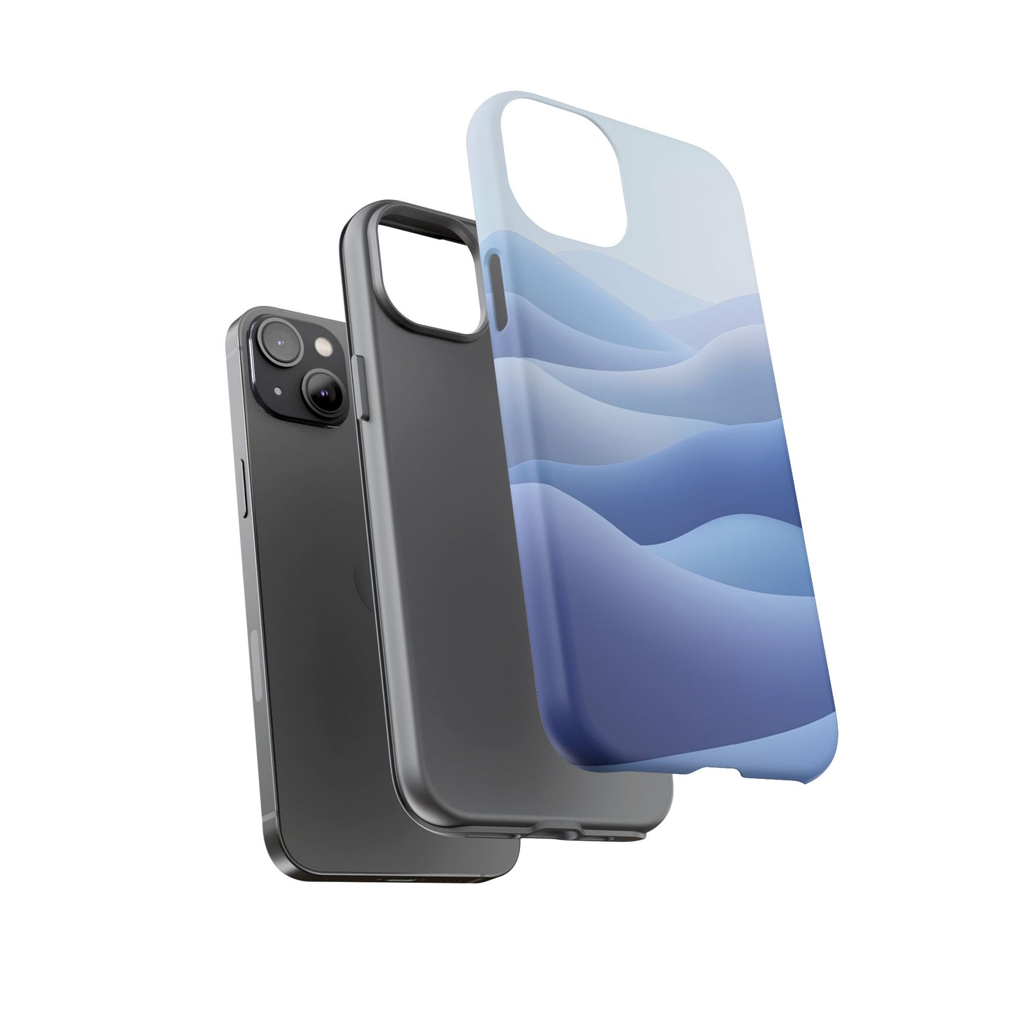 Intricate Abstract Wavy Landscape phone case