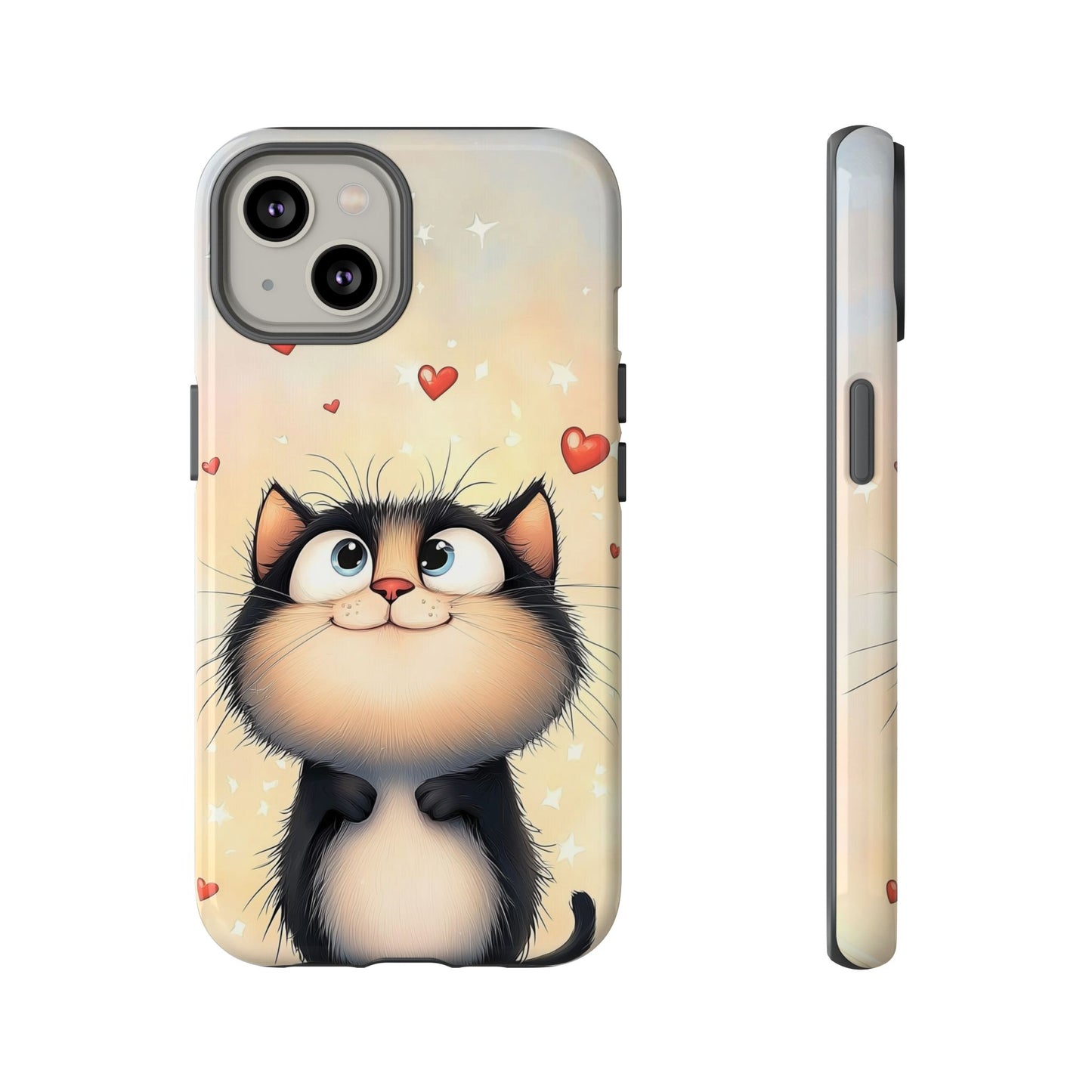 Cute Kitty Love Phone Case β Adorable Anime Cat Design for iPhone, Google Pixel & Samsung