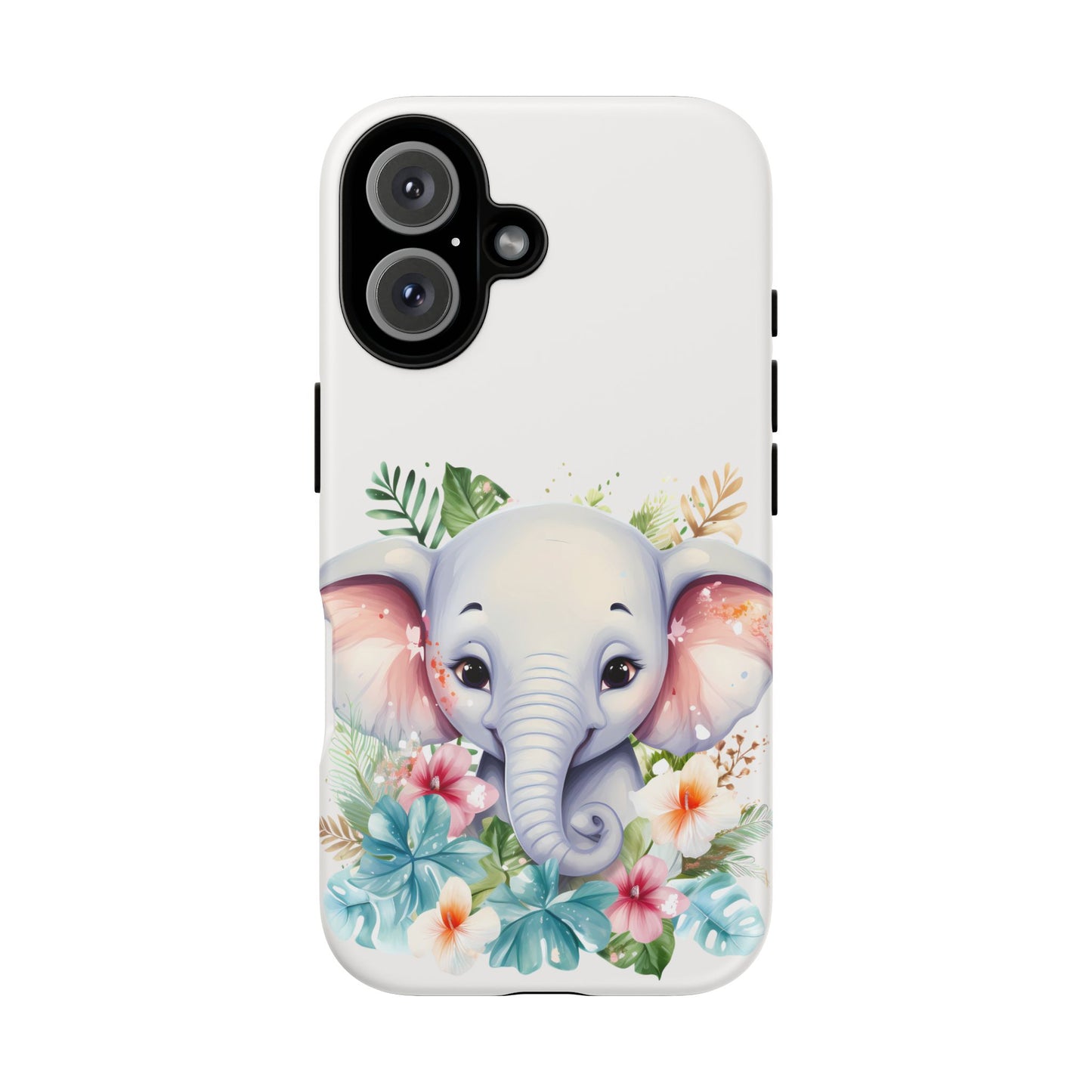 Adorable Baby Elephant Mobile Cover – Floral Fantasy Art