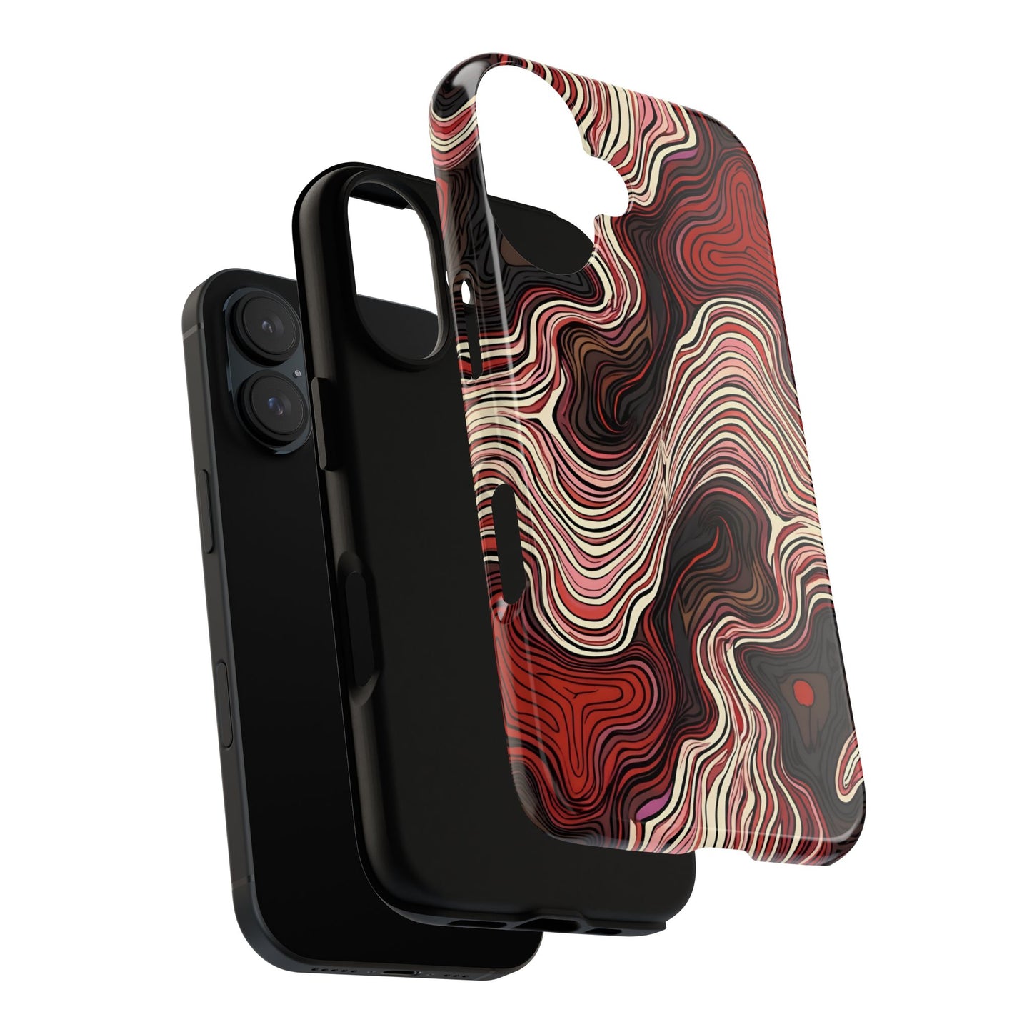 Abstract wavy illusion with swirling lines | Pattern Design