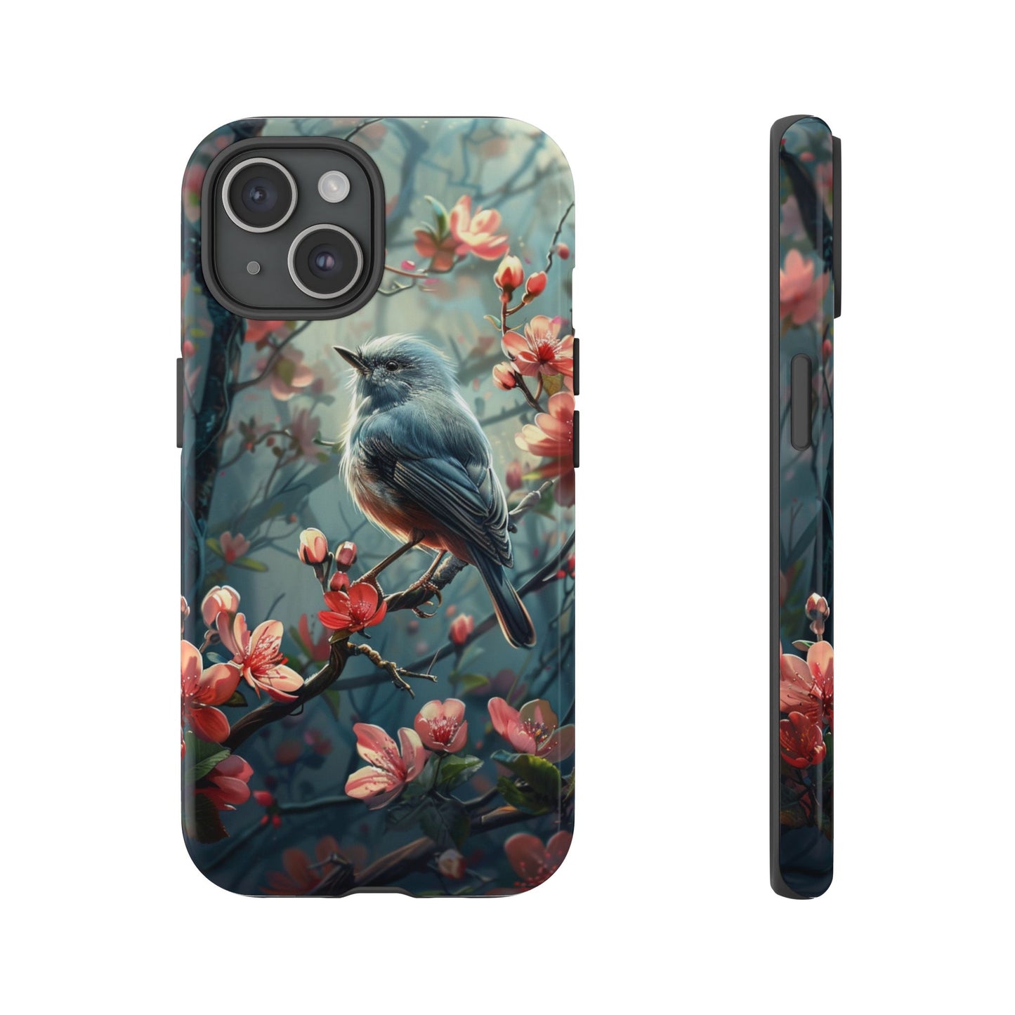 Floral Bird Phone Case β Elegant Nature-Inspired Design for iPhone, Samsung & Google Pixel