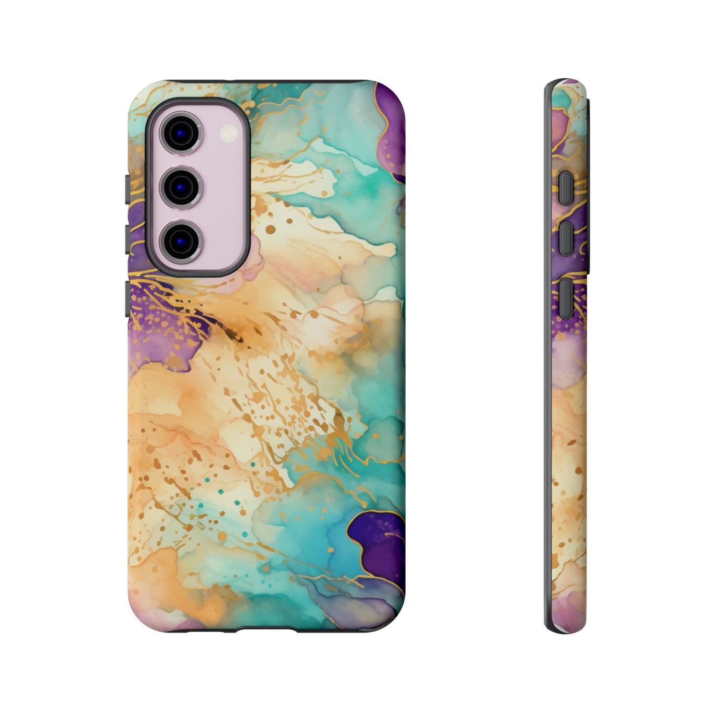 Golden Aura Abstract Watercolor Mobile Case