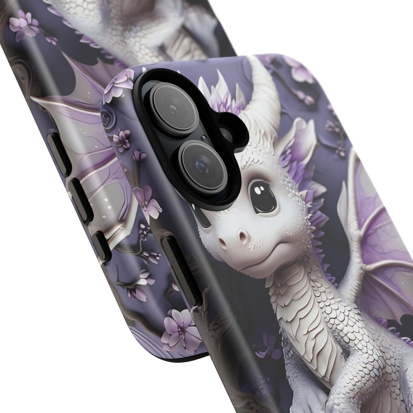Charming Young Dragon on a Branch Phone Case Design