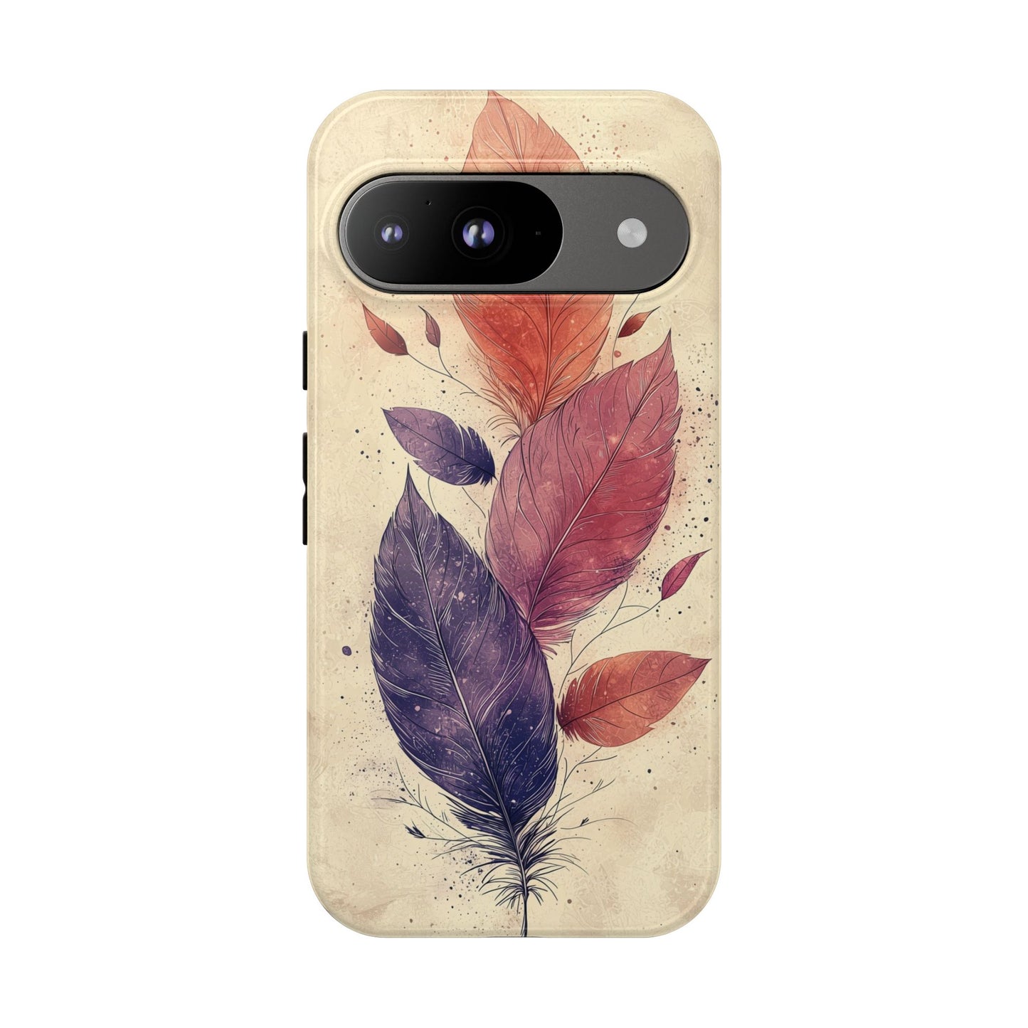 Boho Feather Bloom Phone Case for iPhone, Pixel & Samsung