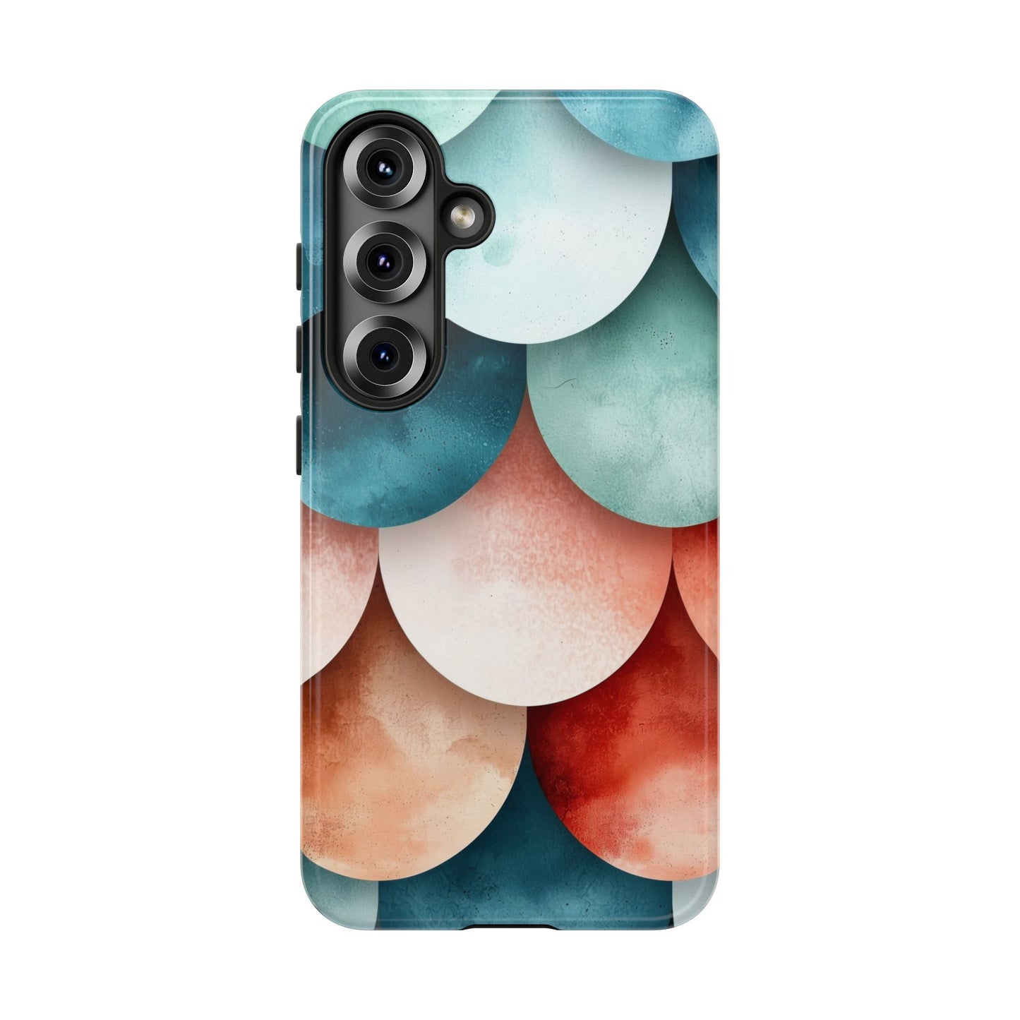 Pastel Scales – Elegant Watercolor Fish Scale Phone Case for iPhone, Pixel & Samsung