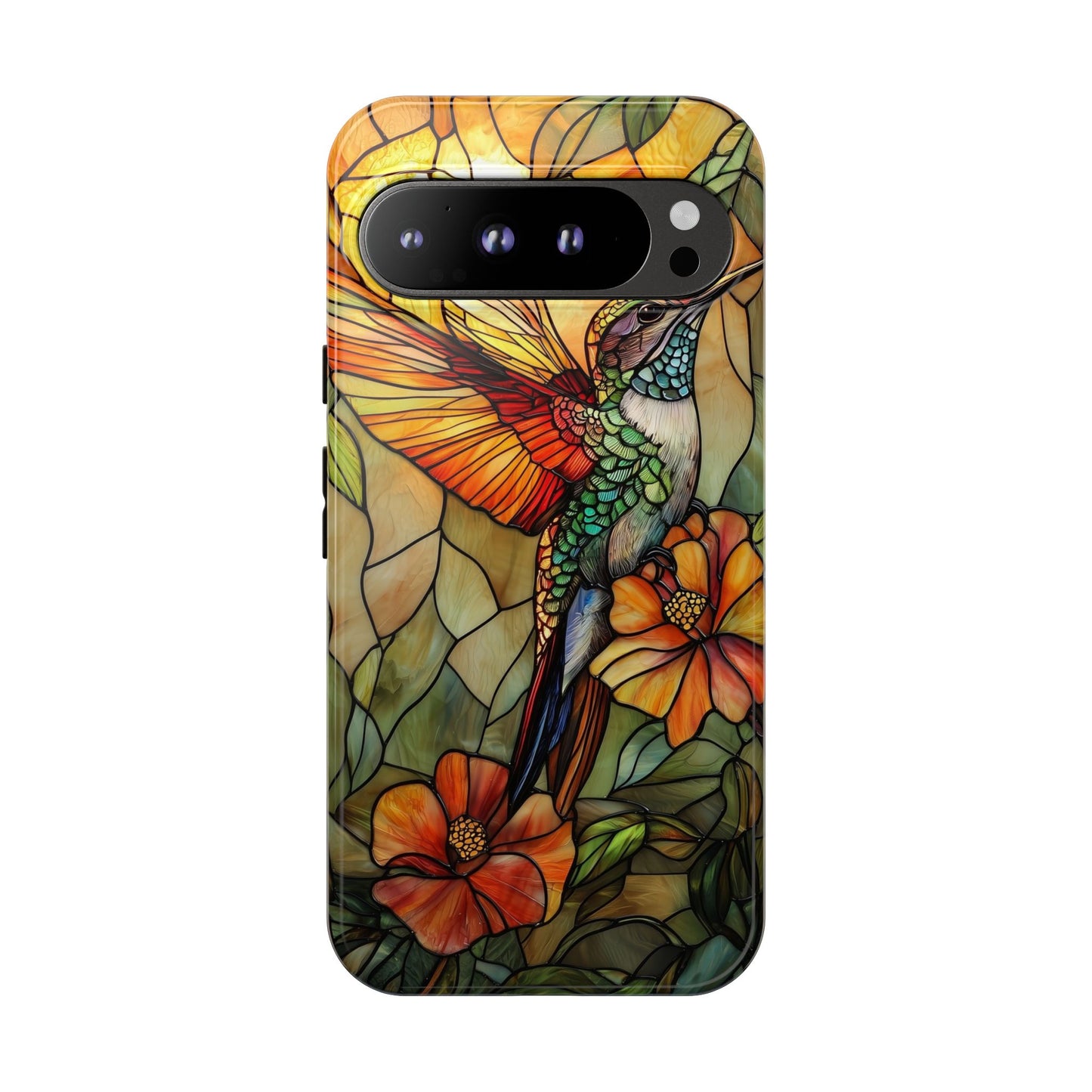 Whispers in Flight – Mosaic Hummingbird Phone Case for iPhone, Samsung & Pixel
