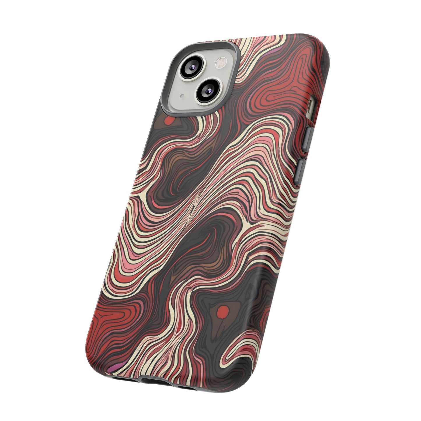 Abstract wavy illusion with swirling lines | Pattern Design