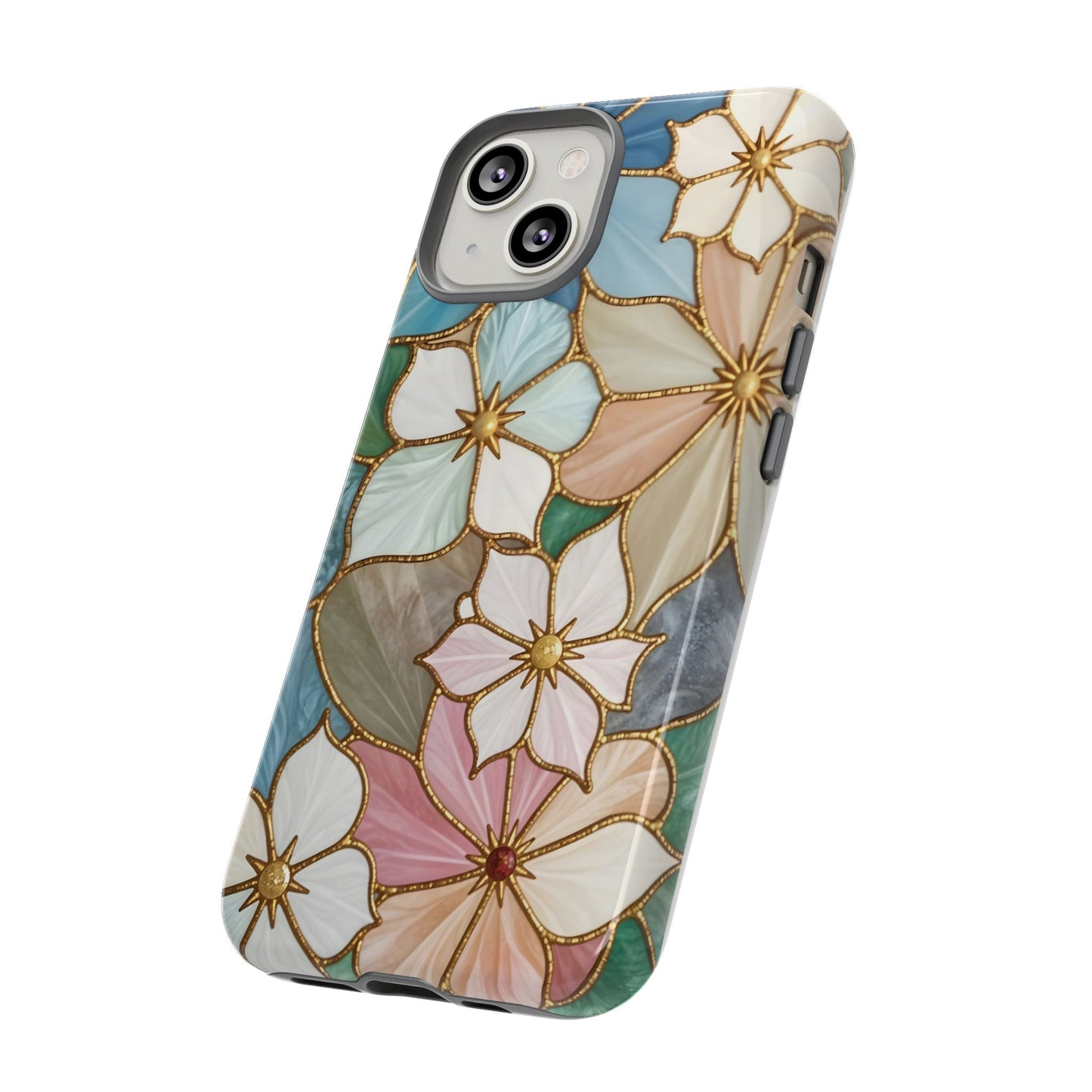 Floral Symphony: Stained Glass Elegance