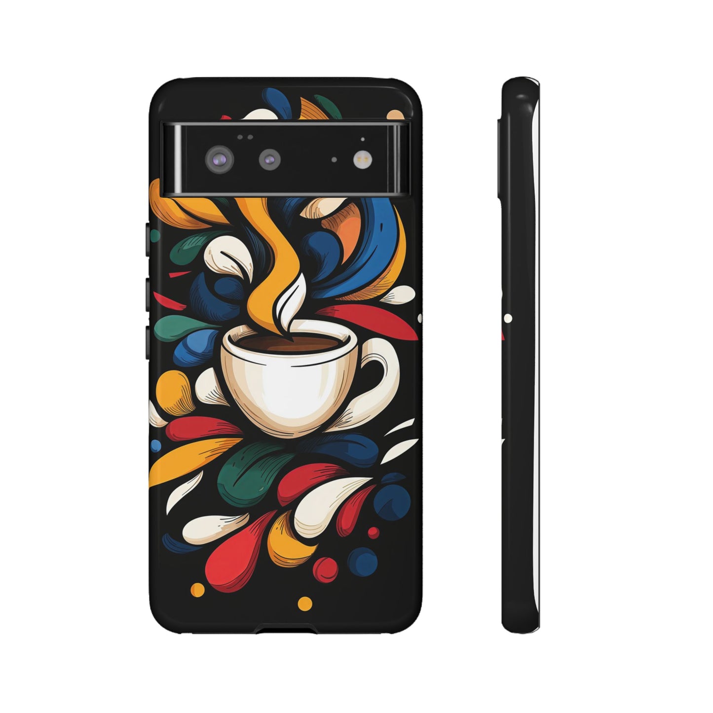 Brewed Blooms – Coffee & Color Floral Case for iPhone, Pixel & Samsung