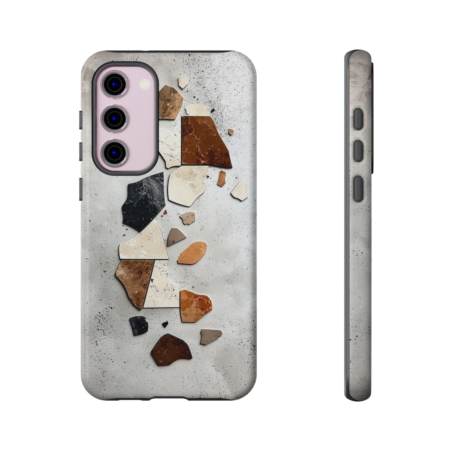 Modern Terrazzo Fragments Phone Case β Earthy & Minimalist for iPhone, google Pixel & Samsung