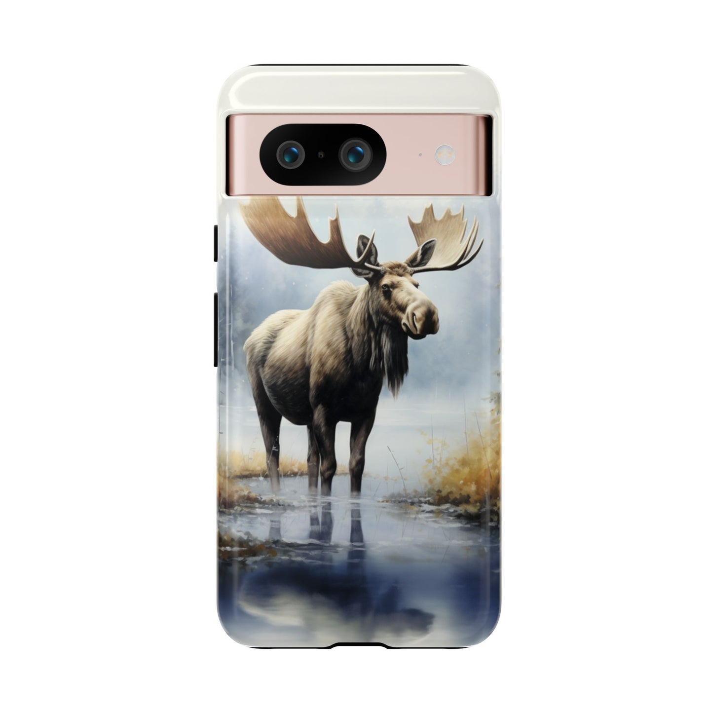 Majestic Moose Print Phone Case β Durable & Stylish Wildlife Design - iPhone, Samsung & Google Pixel Cover - Artistic Elk Phone Case, Animal Lover Gift