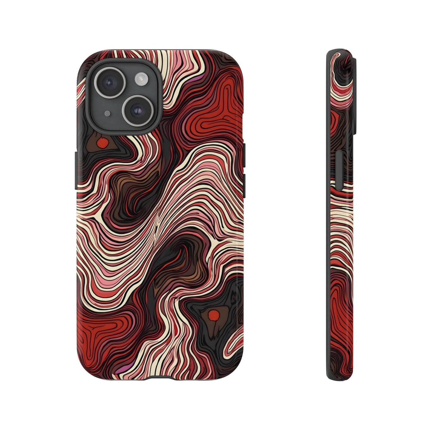 Abstract wavy illusion with swirling lines | Pattern Design