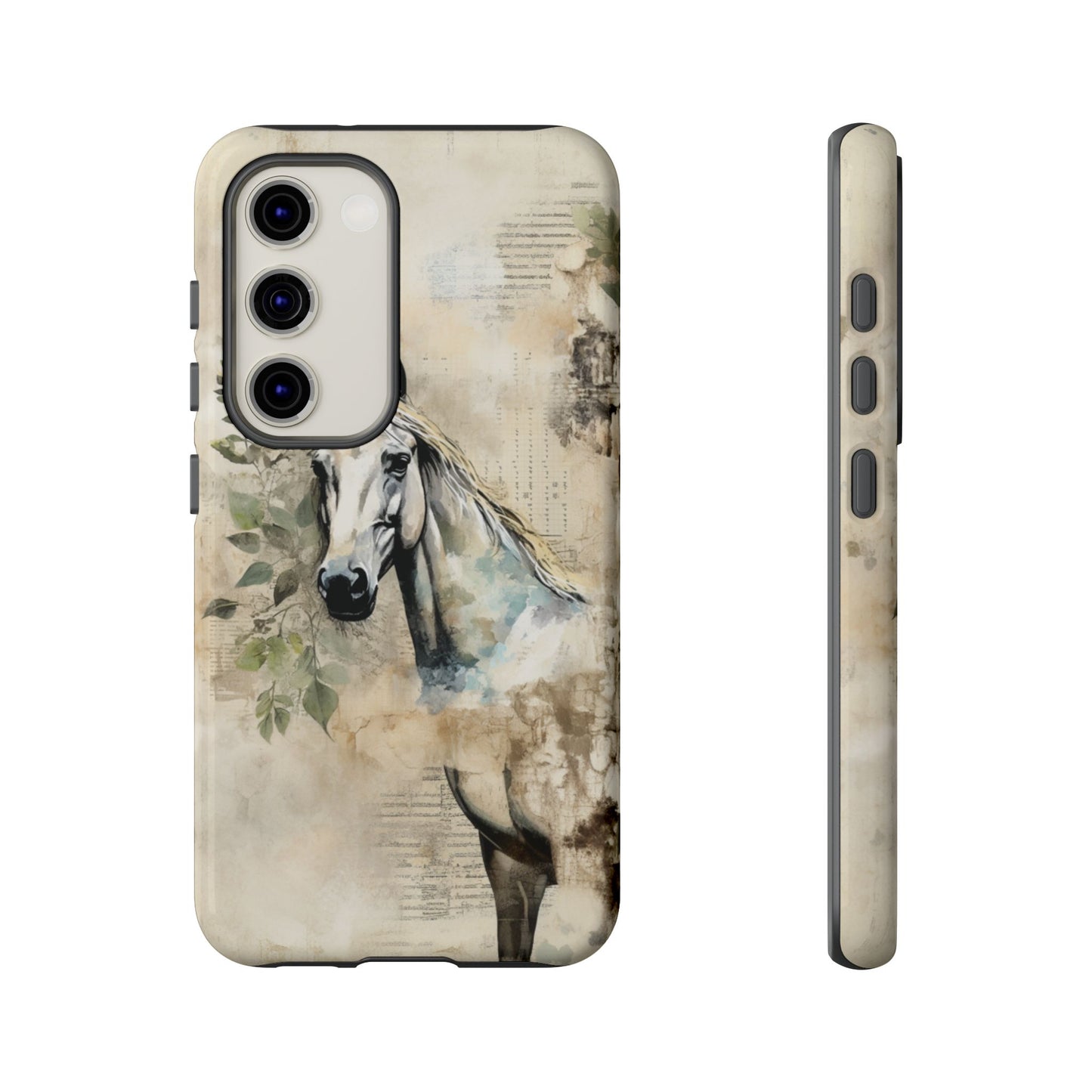 Watercolor Horse Print Phone Case - iPhone, Samsung & Google Pixel Cover - Artistic Equestrian Phone Case, Animal Lover Gift