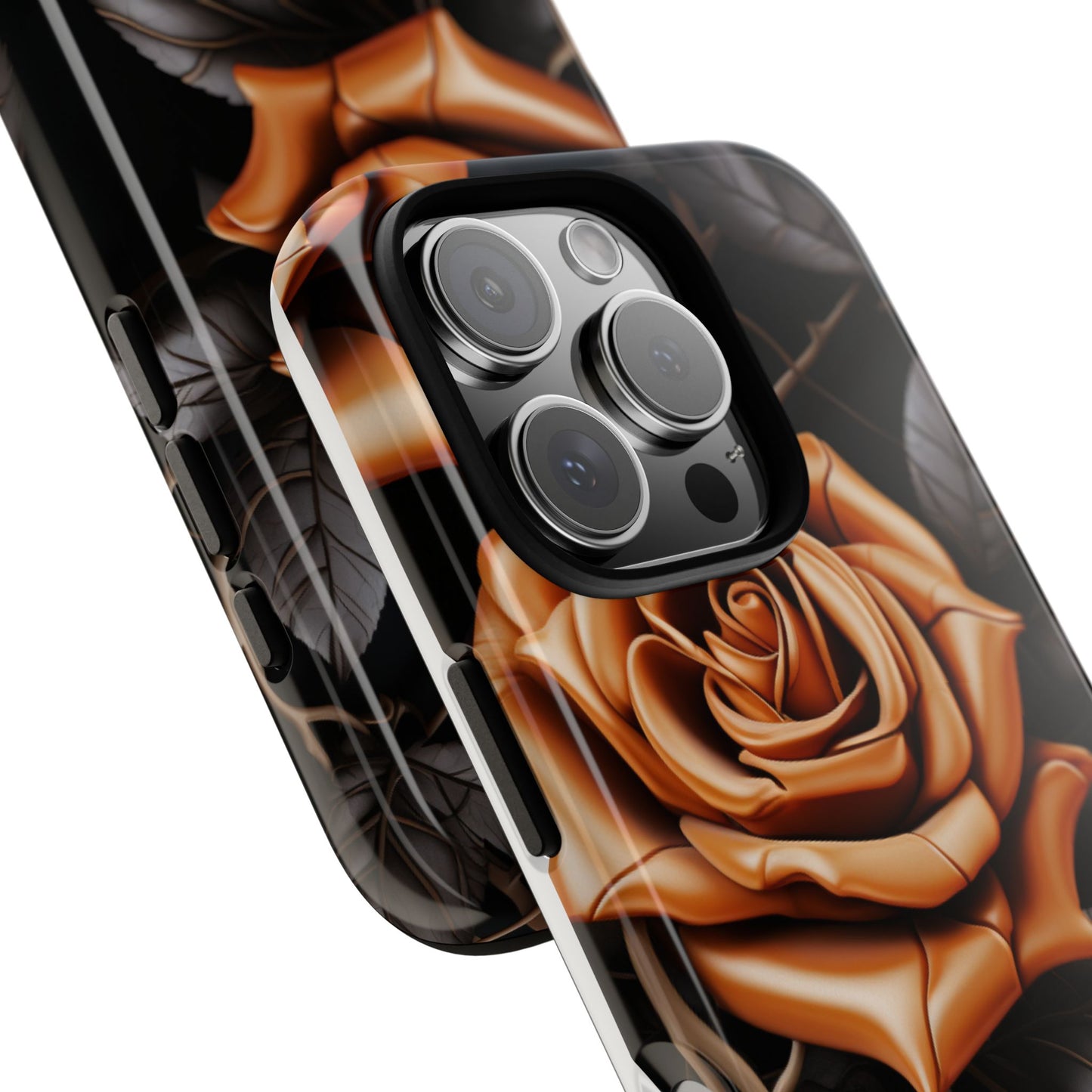 Midnight Gold Rose Mobile Case