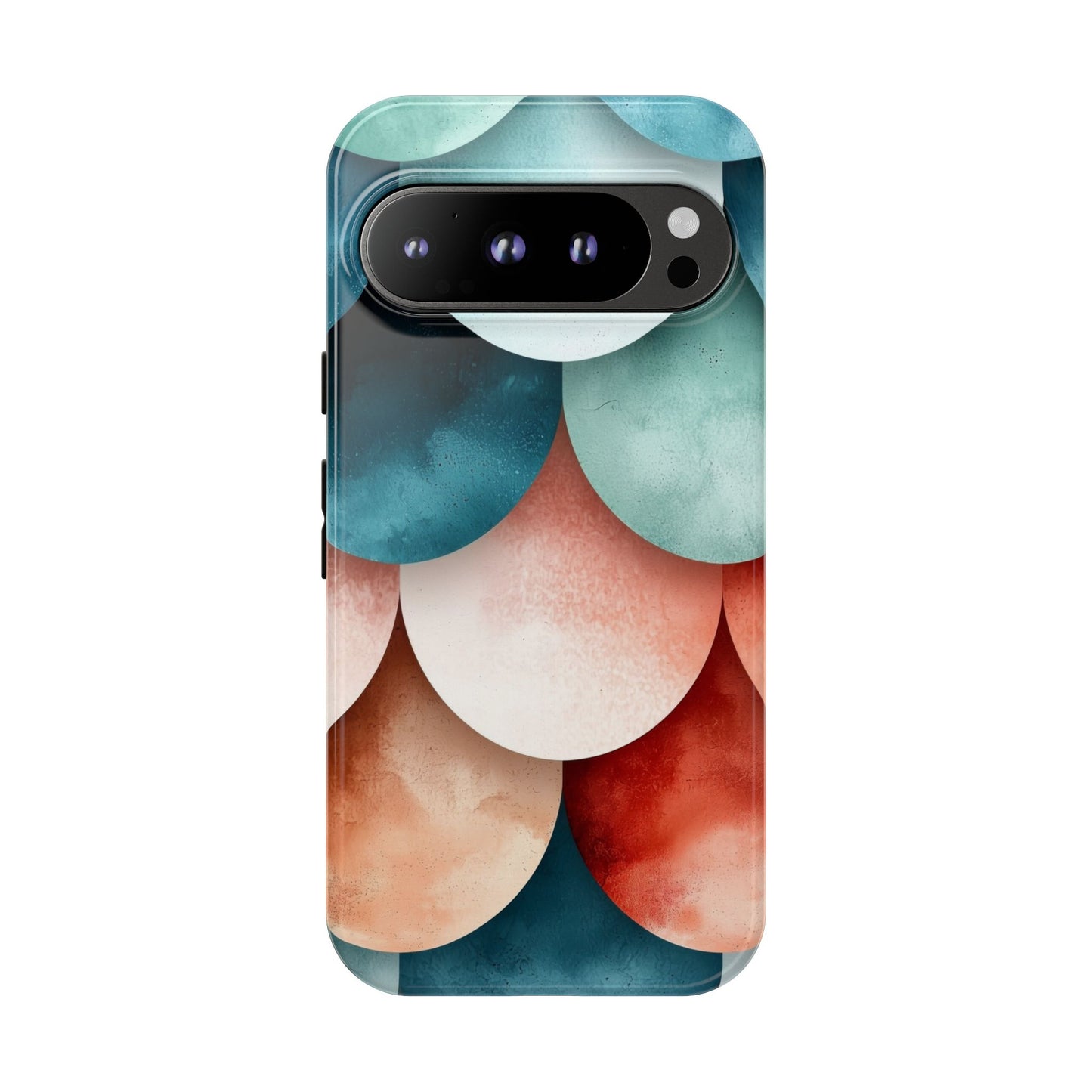 Pastel Scales – Elegant Watercolor Fish Scale Phone Case for iPhone, Pixel & Samsung
