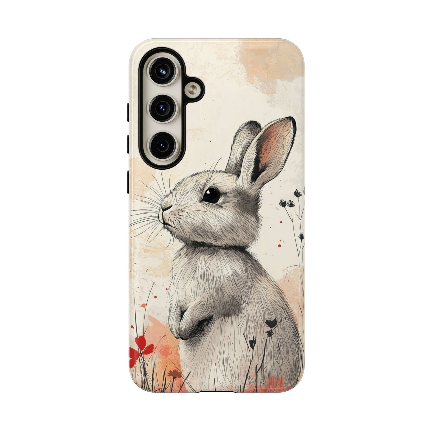 Curious Meadow: Gentle Rabbit Phone Case for iPhone, Samsung & Pixel