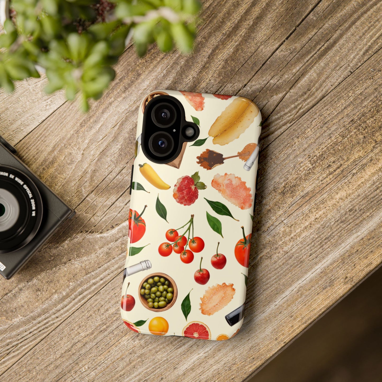 Fresh Fruits & Veggies Pattern Phone Case