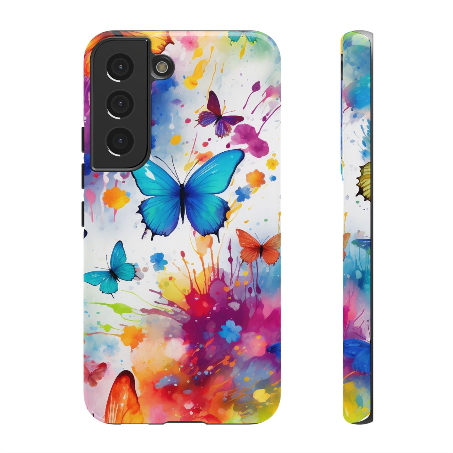 Vibrant Watercolor Butterfly Mobile Case