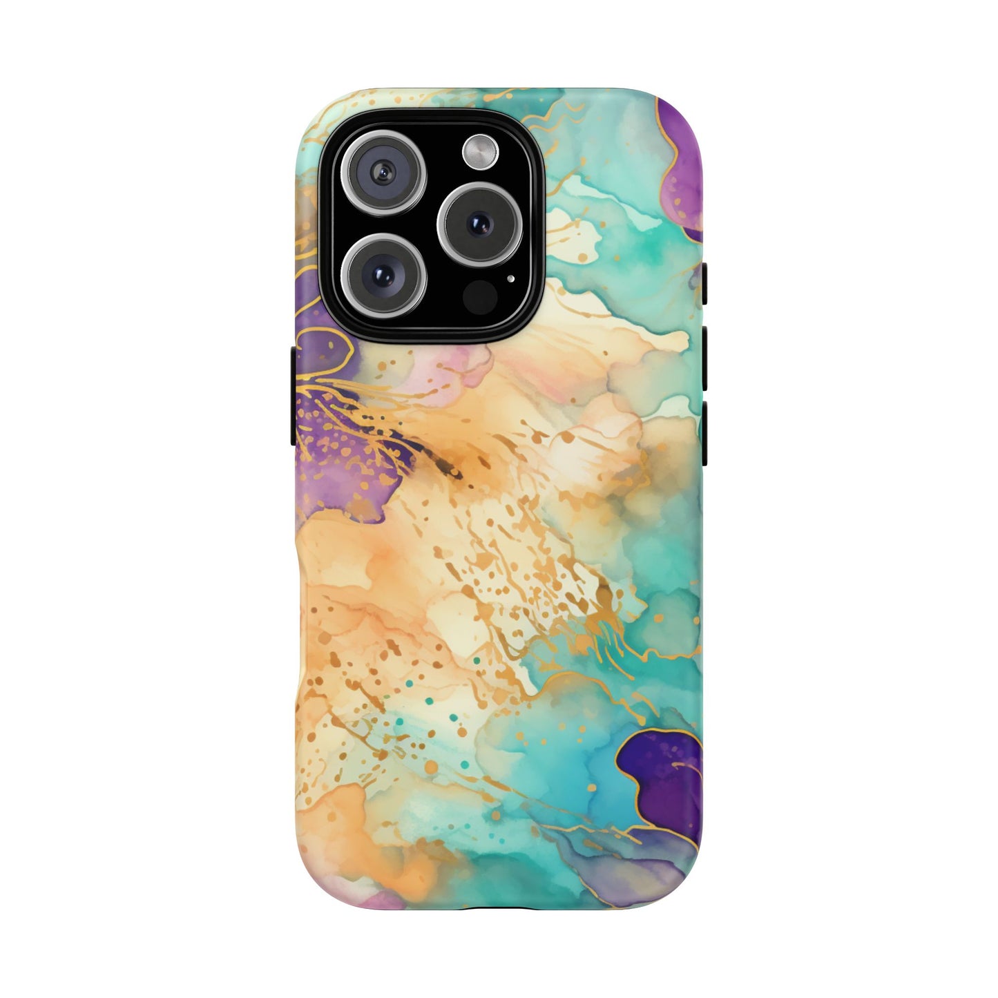 Golden Aura Abstract Watercolor Mobile Case