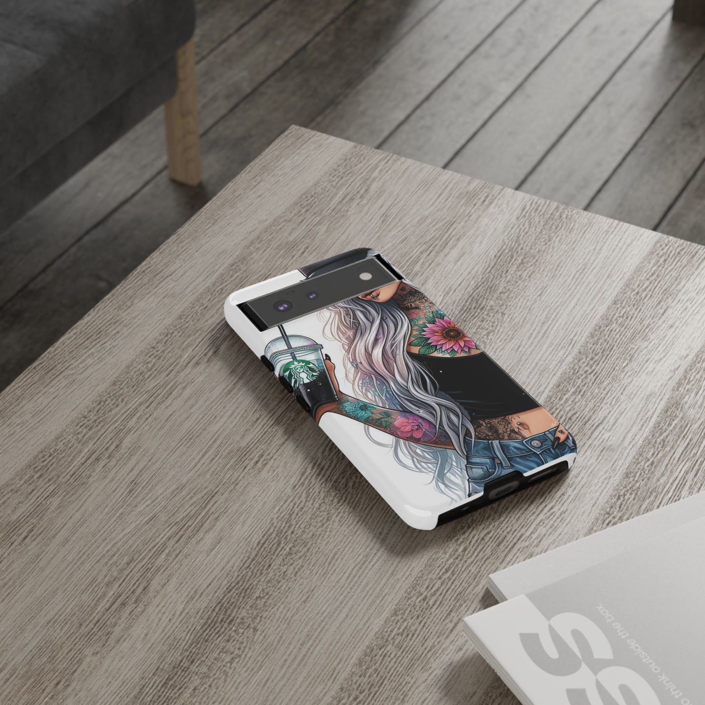 Tattooed Coffee Queen – Edgy Urban Aesthetic Mobile Cover
