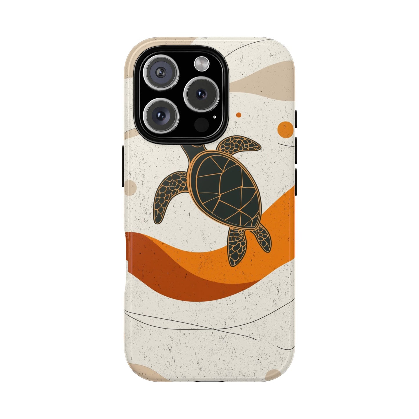Flow of the Tide: Abstract Turtle Drift Phone Case for iPhone, Samsung & Pixel