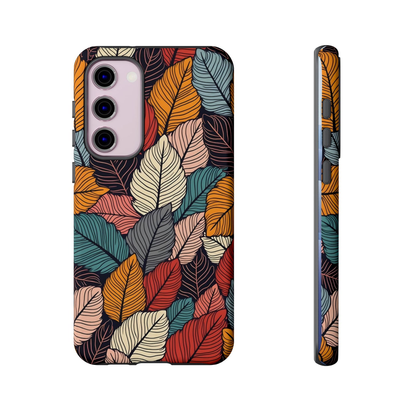 Colorful Abstract Leaves Pattern Design