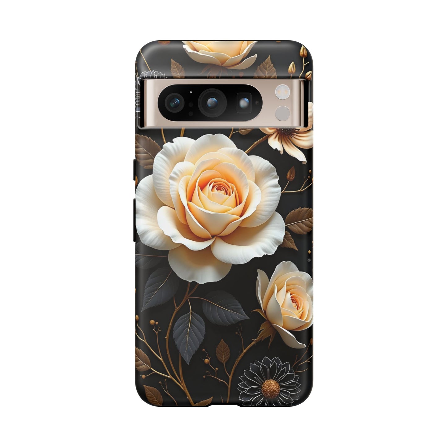 Elegant 3D Floral Design, Botanical Phone Case design for Iphone.
