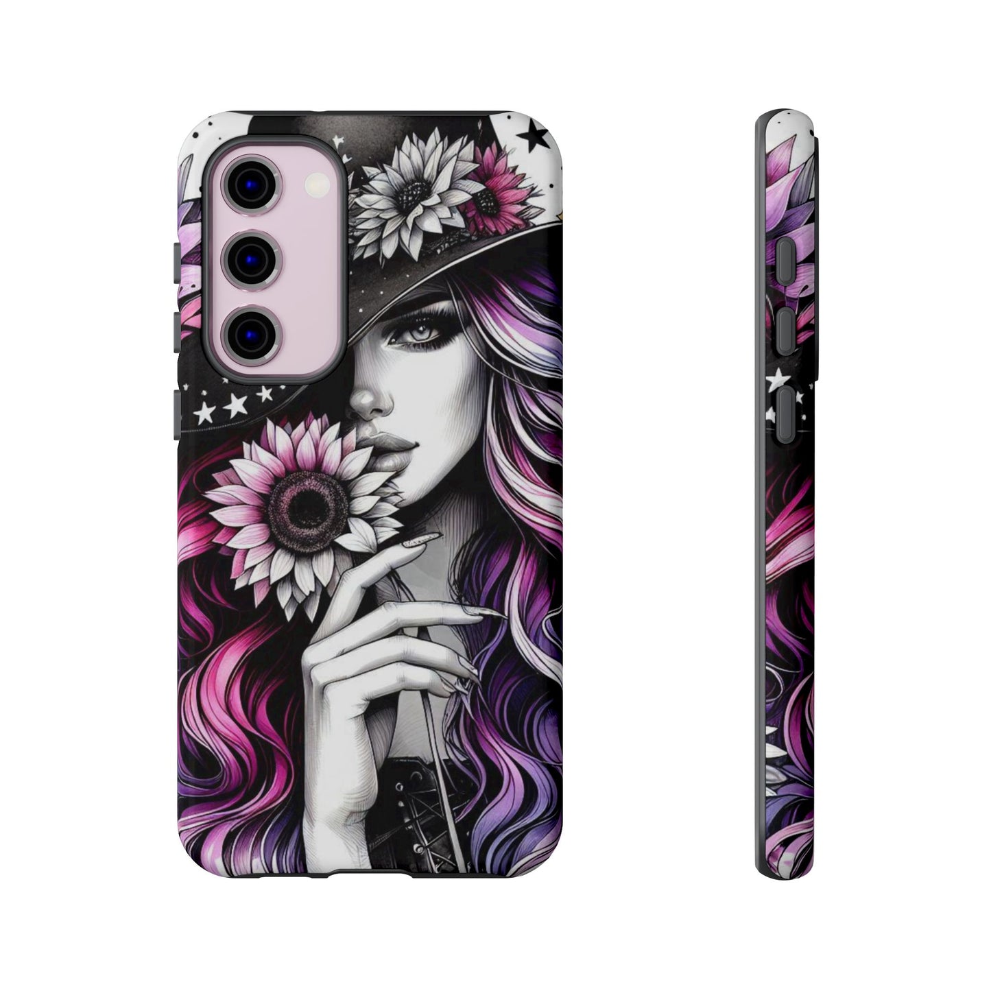 Mystic Bloom – Enchanted Witch & Floral Elegance Mobile Cover