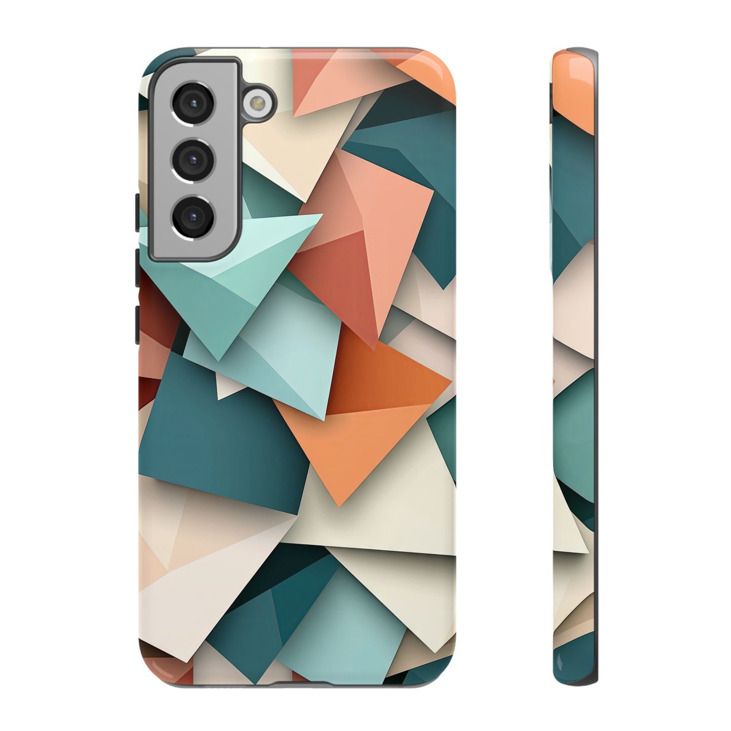 Origami Prism – Abstract Tri-Fold Geometry Phone Case – iPhone, Google Pixel, Samsung