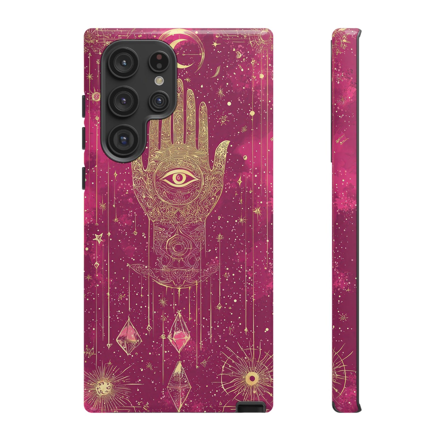 Cosmic Hamsa Boho Phone Case for iPhone, Pixel & Samsung