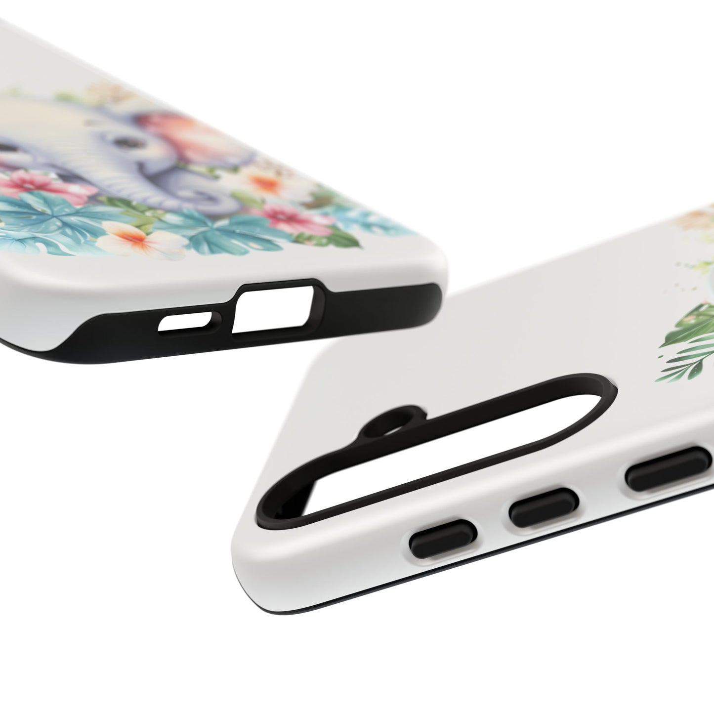 Adorable Baby Elephant Mobile Cover – Floral Fantasy Art