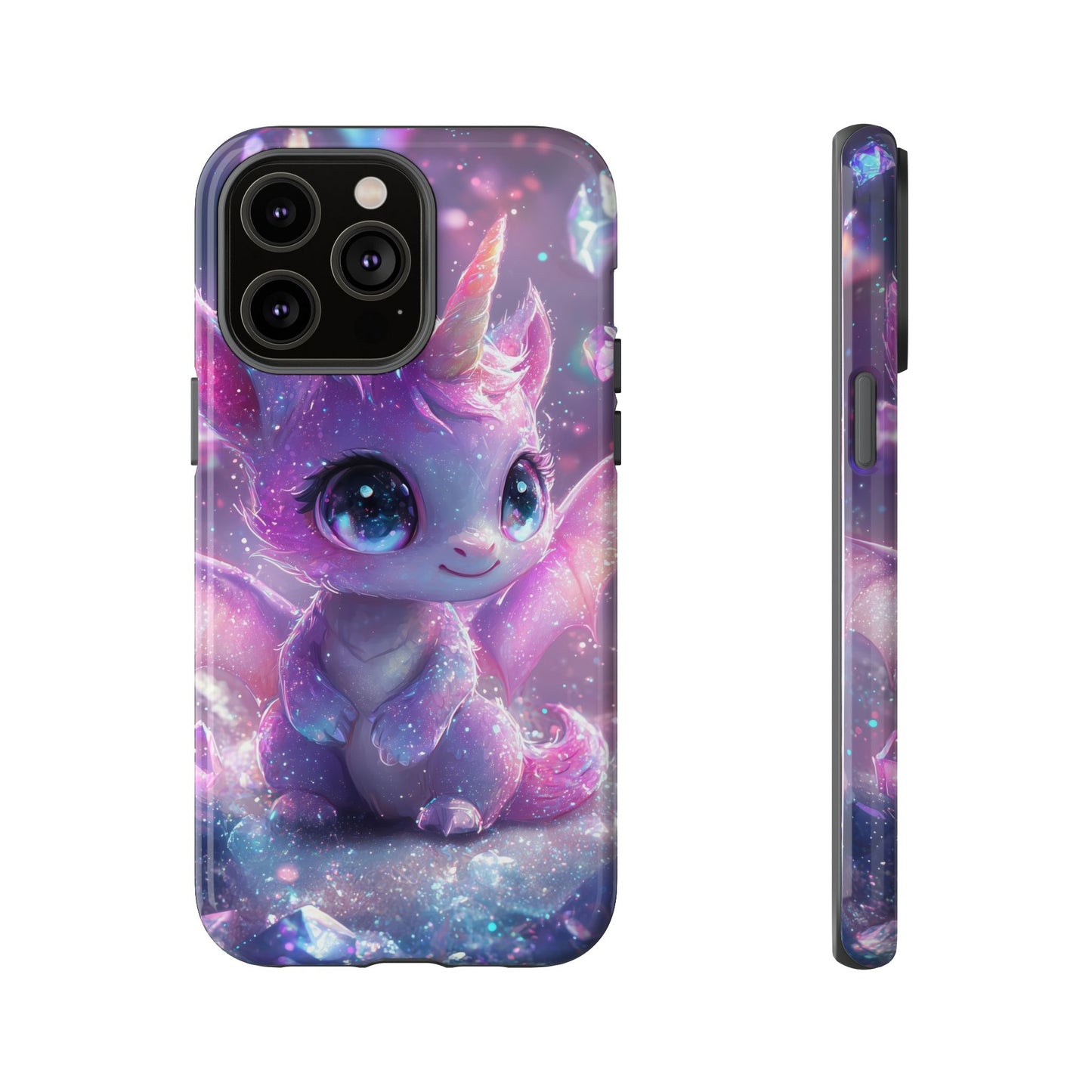 Mystic Crystal Unicorn-Dragon Phone Case for iPhone, Samsung, Google Pixel