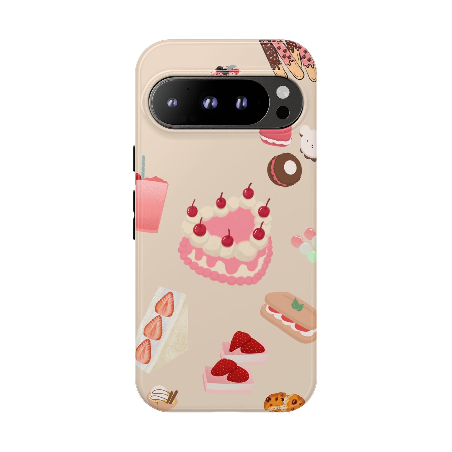 Cute Dessert Lover Phone Case β Sweet Treats Design for iPhone, Samsung & Google Pixel