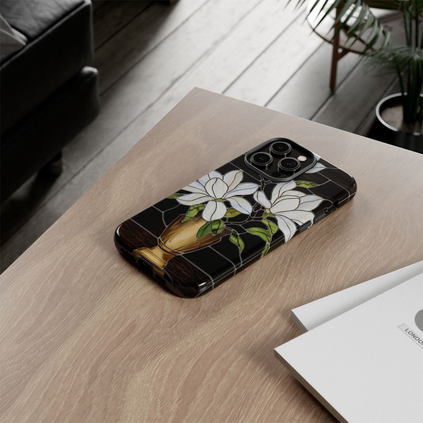 Stained Glass Floral Phone Case