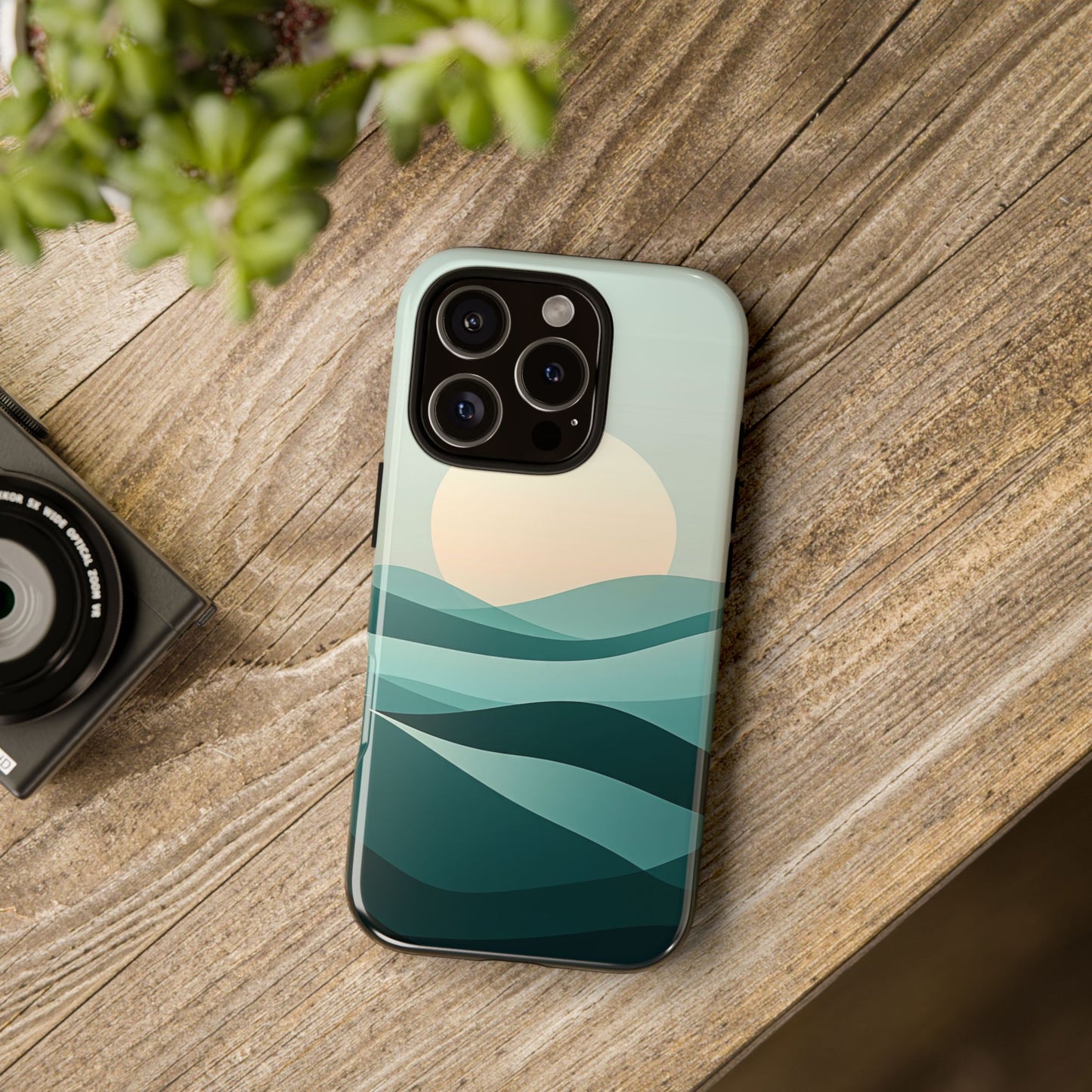 Tranquil Dunes – Abstract Sunset Phone Case for iPhone, Samsung & Pixel