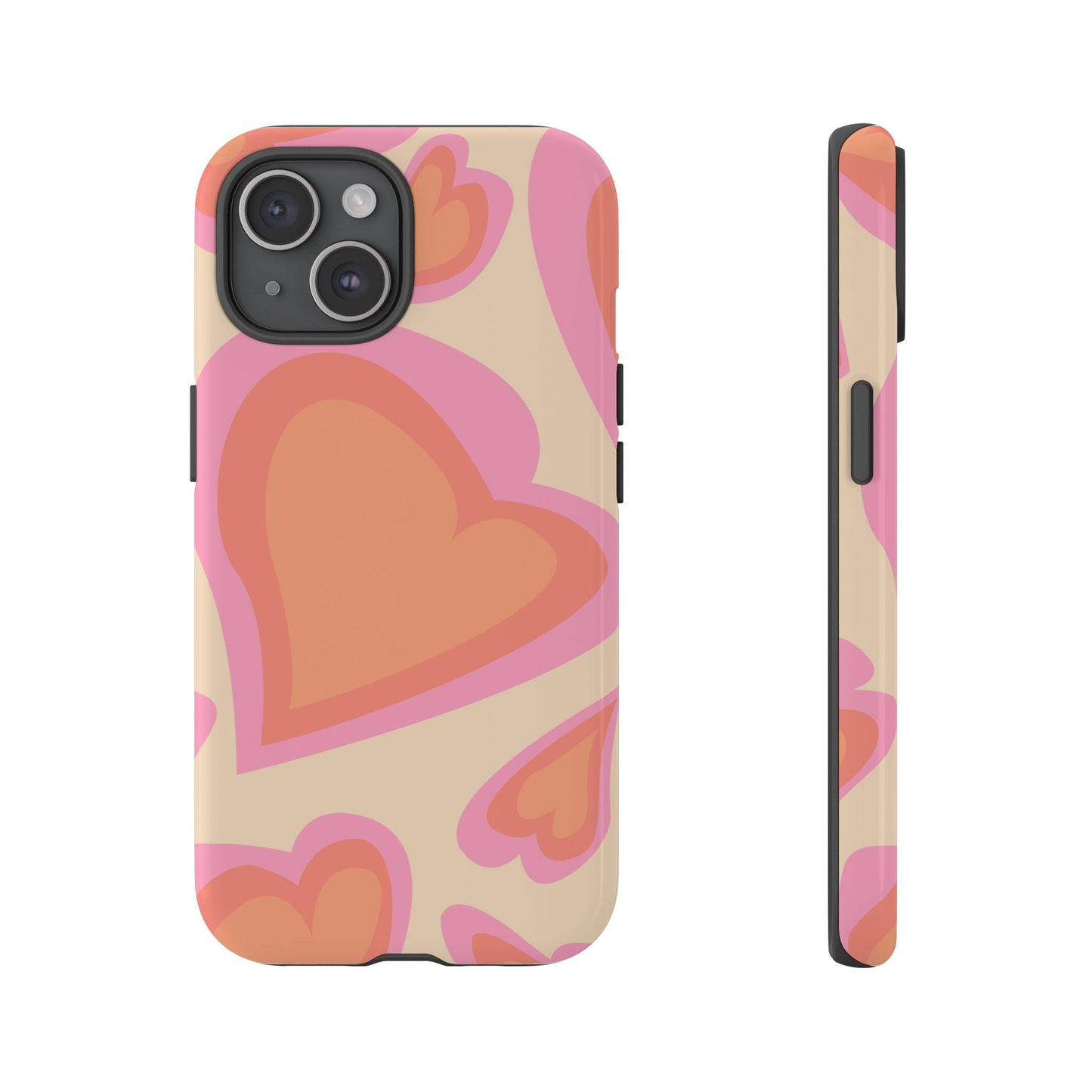 Retro Heart Phone Case – Cute Vintage Aesthetic for iPhone, Samsung & Google Pixel