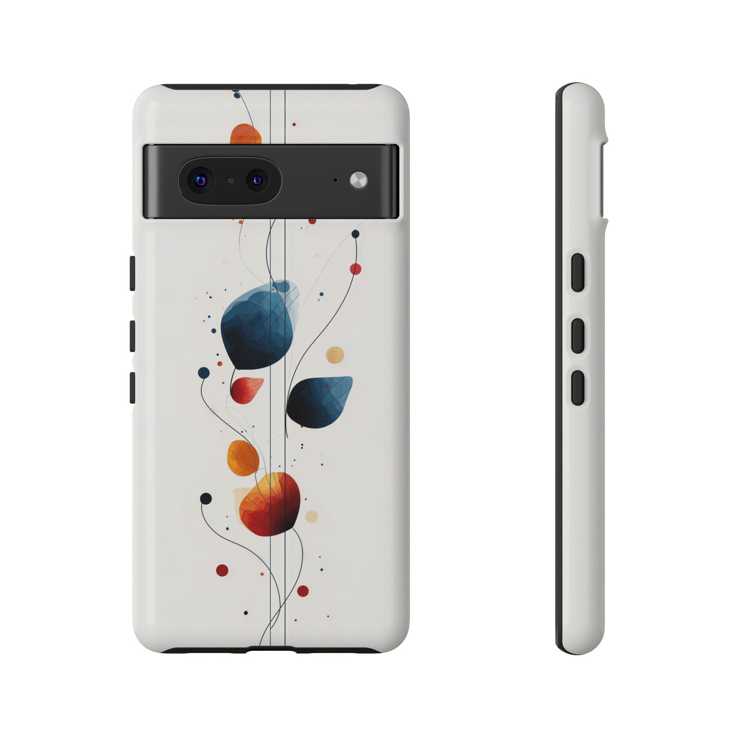 Celestial Dots Abstract Phone Case – Space-Inspired Art for iPhone, Samsung & Pixel