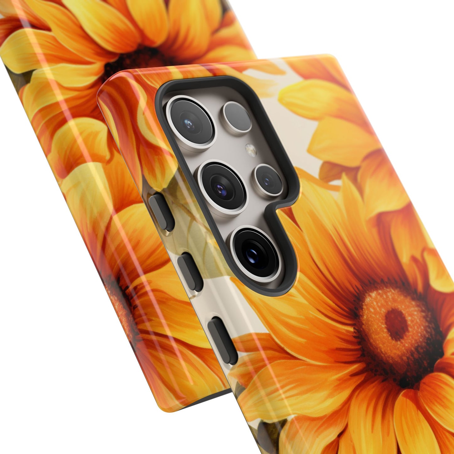 Golden Sunflower Glow Mobile Case – Radiant & Elegant