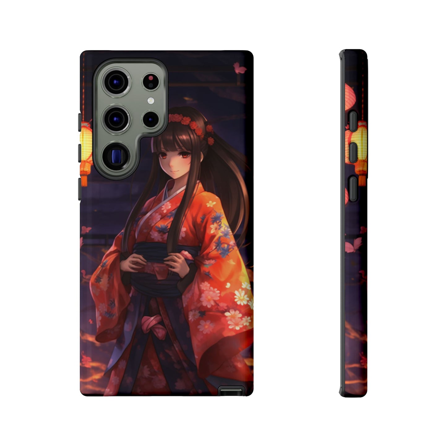 Anime Girl Phone Case - Cute Aesthetic Cover for iPhone, Samsung & Google Pixel, Girly Phone Case, Kawaii Phone Case, Anime Lover Gift